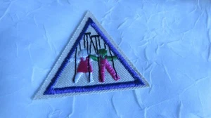 1989 Girl Scout Try It Patch: Puppets Dolls & Plays Performing Arts Vintage New - Picture 1 of 2