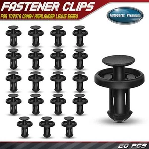 20Pcs 8mm Nylon Rocker Panel Moulding Retainer Clips Push-Type for Toyota Lexus - Picture 1 of 10
