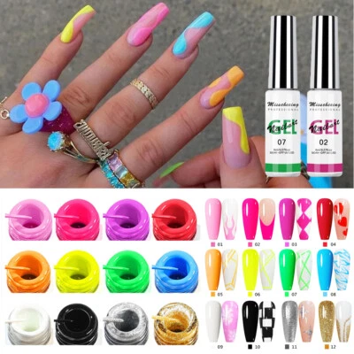 12 Farben Uv/Led-Gel-Nagellack Für Nagelkunst ▽ - Bild 1 von 4