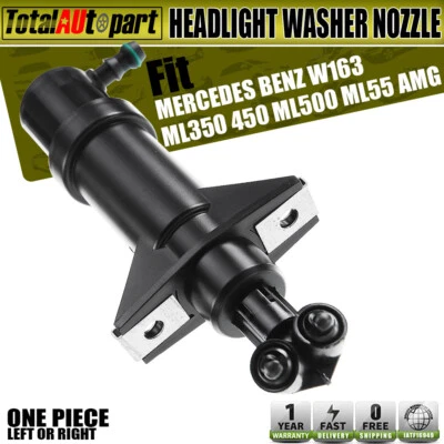 Headlight Washer Nozzle for Mercedes-Benz ML-Class W163 ML320 ML350 ML430 ML500 - Image 1 of 4