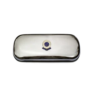Portsmouth Football Club Polished Chrome Glasses Case - Picture 1 of 2