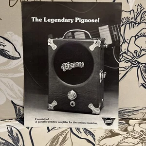 Amplificatore Pignose Vintage Brochure Pamphlet 30/60 Ephemera Van Nuys California - Foto 1 di 6