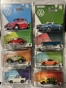 2023 MATCHBOX 70 YEARS VW SET OF 6 - WALMART EXCLUSIVE - PROTECTIVE COVERS INCD - Picture 1 of 8