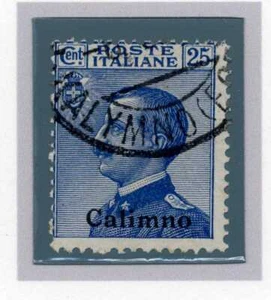 EGEO CALINO 1912 - Serie ordinaria 25 c. - Effigie di Vittorio Emanuele III tipo - Picture 1 of 1