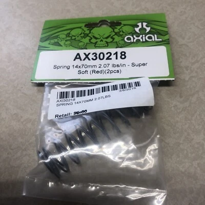 New Axial SCX10 XR10 Wraith EXO 14x70mm Shock Spring Super Soft - 2.07 lbs/in (R - Image 1 of 2
