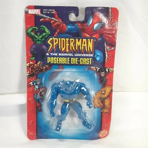Spider Man Marvel Universe Poseable Die Cast Figure X-Men Beast 2003 - Picture 1 of 2