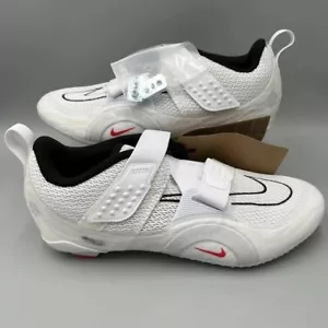 NWT - Nike Men's 8.5 SuperRep Cycle 2 Shoes Nature White Siren Red with Black - Picture 1 of 11