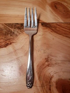 Vintage 1847 Rogers Bros "Narzisse" Silberbesteck große Serviergabel - Bild 1 von 6