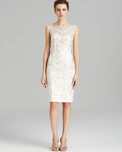 Sue Wong Nocturne NEW Embellished Sleeveless Metallic Embroidered Dress 2 - Picture 1 of 7