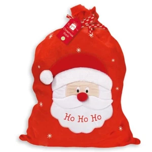Large Christmas Santa Sack Red Felt Stocking Gift Present Bag Filler Xmas Decor - Picture 1 of 7