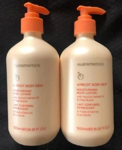NUTRIMETICS Apricot Body Dew 500ml Pump Pack x 2 - RRP $112 - Picture 1 of 1
