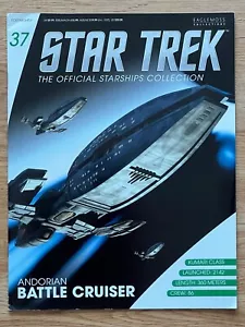 Star Trek Eaglemoss #37 Andorian Battle Cruiser Magazine Only - Picture 1 of 1