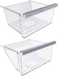 2 PACK W11162443 Refrigerator Crisper Drawer Fits Whirlpool WRS325SDHZ New - Picture 1 of 7