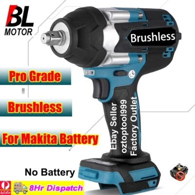 1500NM Brushless Cordless 1/2'' Impact Wrench Rattle Gun For Makita 18V Battery - image 1 of 4