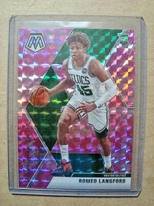 Romeo Langford Panini 2019-20 mosaico novato rosa camuflaje Prizm RC como nuevo SP - Imagen 1 de 2