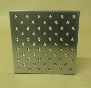 Stahl Werkzeugplatte, 6" x 6", 1/4-20 Löcher, TLPLATE0606 - Bild 1 von 6
