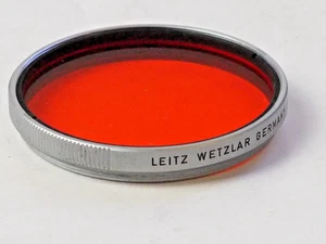 Leitz E48 Orangenfilter, Chromfelge - Bild 1 von 2