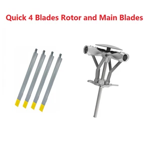 Quick 4 Blades Rotor and Main Blades for Fly Wing BO105 UH-1 Bell Helicopter - Picture 1 of 1