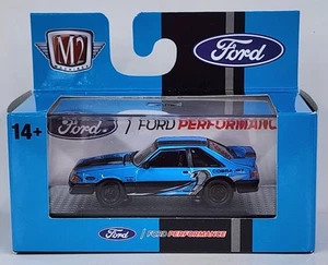 M2 Machines 1987 Ford Mustang GT Cobra Jet - Custom Blue S134 1:64 New In Box - Picture 1 of 7