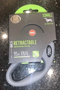 GRAN ELECCIÓN Correa retráctil para paseador de perros con cordón de 10 pies-negra-pequeña - Imagen 1 de 5