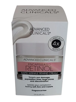Advanced Clinicals Anti-Age RETINOL WRINKLE REWIND CREAM 2 fl oz FRAGRANCE FREE - Image 1 of 4