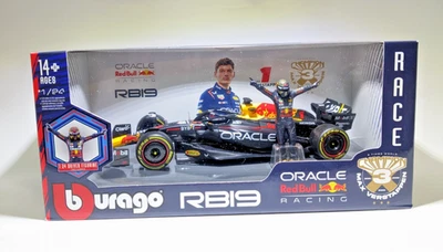RED BULL RB19 #1 VERSTAPPEN F1 "CAMPEÓN" (2023) CON FIGURA 1/24 DE BBURAGO 28036 Foto 1 de 4