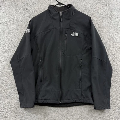 The North Face Apex Bionic Jacket Mens Small Black Softshell Lined Zip Outdoor - Image 1 of 4