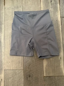 NWOT Athlio gray high waisted yoga compression biker shorts size S - Picture 1 of 4