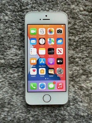 Apple iPhone SE (1st Gen) Unlocked Silver 16 GB 80% Health - Image 1 of 4