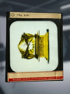 Antique Odd Fellows Magic Lantern Glass Slides Set (24) A.D. Handy w/ Box Boston - Picture 1 of 23