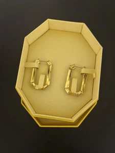 Swarovski Lucent Hoop Earrings, Yellow - Picture 1 of 5