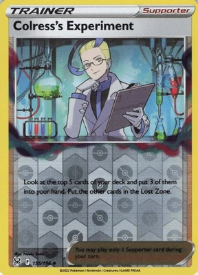 Colress's Experiment Reverse Holo Uncommon SWSH11: Lost Origin 155/196 NM - Image 1 of 2