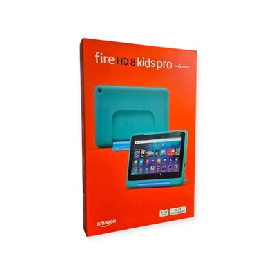 Amazon Fire HD 8 Kids Pro Tablet | 32GB 12 Gen. 2024 Blaugrün Design | NEU & OVP - Bild 1 von 4