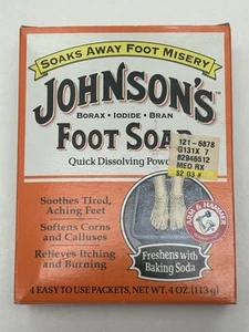 3 Packets of Johnson's Foot Soap Dissolving Powder 1oz each ***Free Shipping*** - Picture 1 of 6