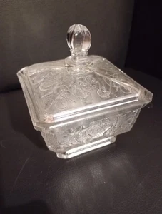 Drageoir Bonbonnière Lorraine Schmid verreries (Vannes le Châtel) vers 1900-1930 - Picture 1 of 15