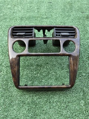 Honda Accord 1998-2000 aire acondicionado climatizador calefacción radio bisel ventilaciones grano de madera OEM Foto 1 de 4