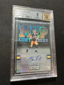 AARON RODGERS 2016 PANINI CONTENDERS AUTO AUTOGRAPH PLATINUM MVP 1/1 BGS 9 10 - Picture 1 of 3