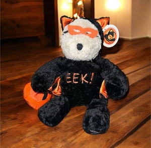 Starbucks 2003 10” Halloween Bearista Oso EEK Murciélago Disfraz Peluche con Etiquetas - Imagen 1 de 3