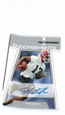 2006 Fleer Hot Prospects #HP-MN Martin Nance Endorsements Auto Buffalo Bills AU - Image 1 of 2