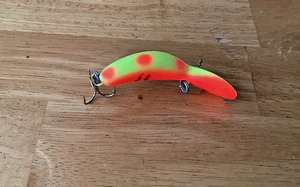 Renacuajo Heddon Fluorescente Amarillo Naranja De Colección [Variación YOF] -Raro - Imagen 1 de 3