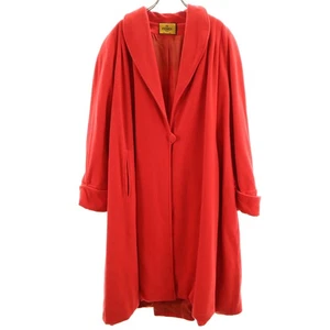 Cappotto FENDI anni 90 Made in Italy vecchio collo scialle 42 rosso donna - Foto 1 di 12