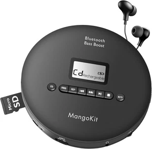 Reproductor de CD portátil MangoKit CD-X para coche con Bluetooth 5.3, reproducción de MP3, - Imagen 1 de 6