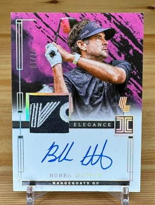 Bubba Watson 7/10 2024 Panini Impeccable LIV Golf Gold Parallel Elegance Auto  - Image 1 of 4