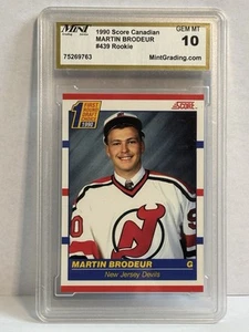 Martin Brodeur 1990 Score Canadian Rookie 1990 RC #439 NJ Devils - GM MT 10 - Picture 1 of 2