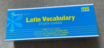 Sparknotes Latin Vocabulary Study Cards 1000 Cognates English Translation - Image 1 of 4