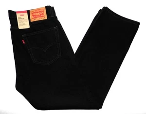 LEVI'S - Herren NEU 505 Regular Fit Jeans 34"W x 30"L schwarz Denim 005050260 - Bild 1 von 8