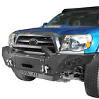 Front Bumper W/ Winch Plate & Led Spotlights D-Rings Fit Toyota Tacoma 2005-2011