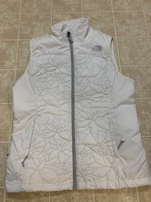 Chaleco acolchado The North Face blanco para mujer talla M Foto 1 de 4