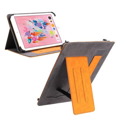Funda Universal de Cuero PU para Tableta de 7-10 pulgadas Soporte Folio Cubierta con Correa para Muñeca Foto 1 de 4