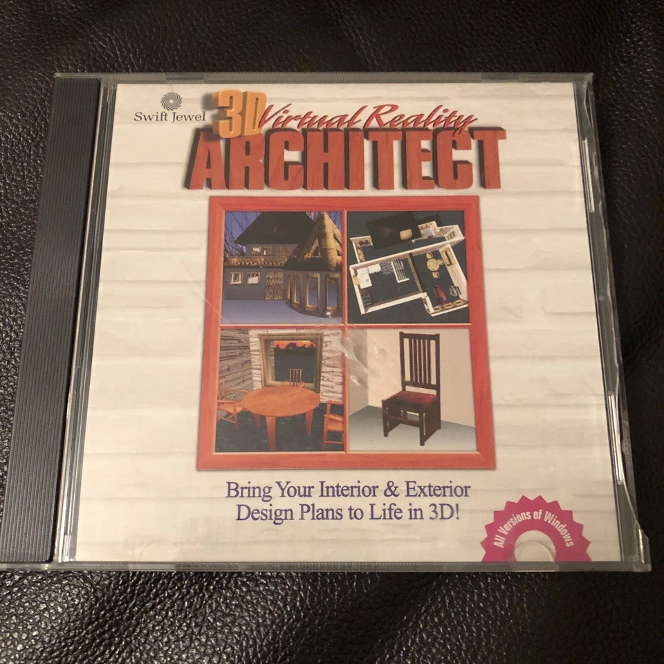3D VIRTUAL REALITY ARCHITECT DESIGN PC CD ROM New In Open Case - Image 1 of 4